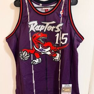 Mitchell & Ness Toronto Raptors Vince Carter Jersey, sz Mens Large